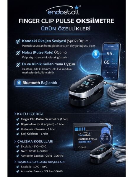 Endostall Parmak Tipi Oximetre YK-60A1