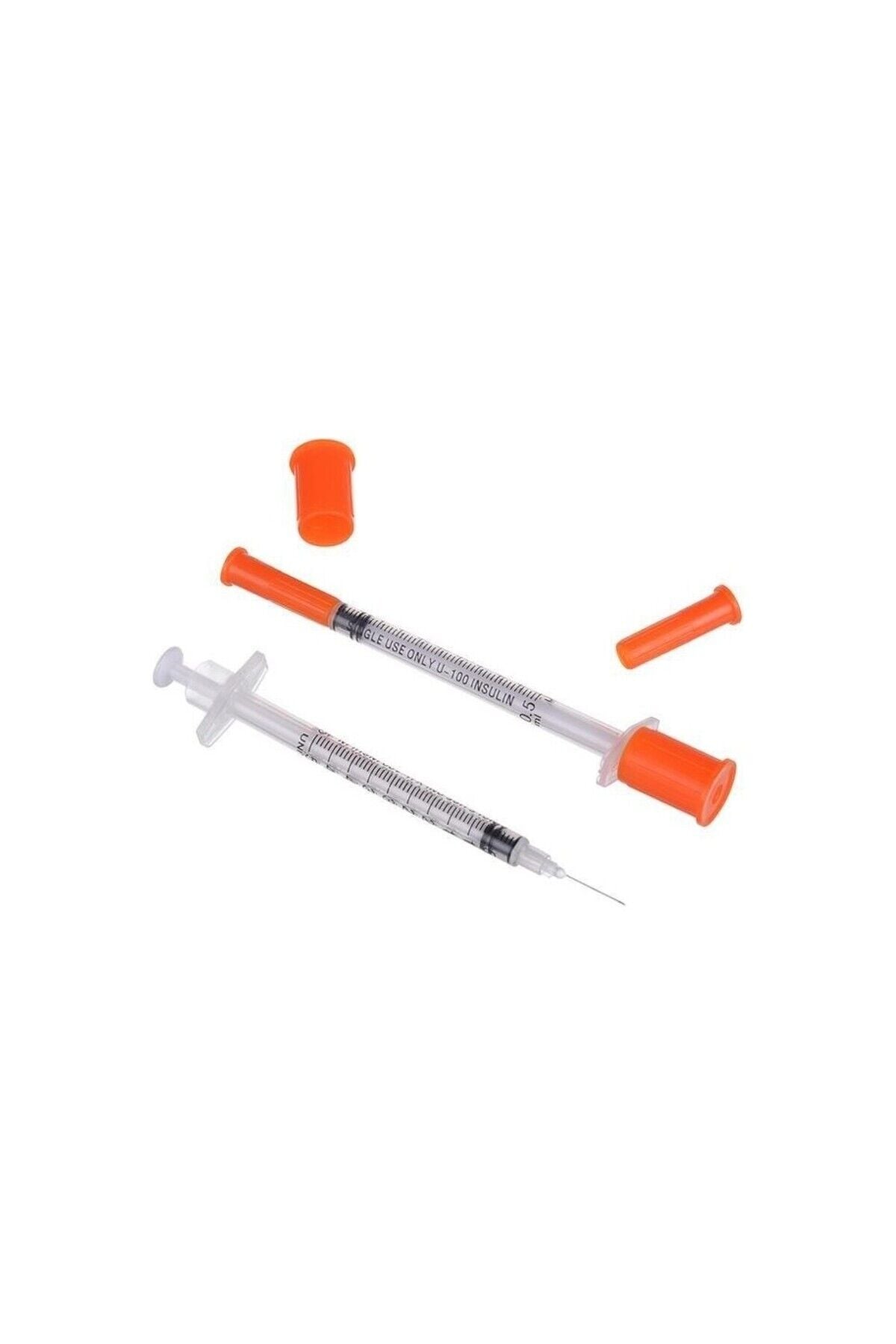 AYSET SUPER INSULIN ENJEKTORU (TURUNCU KAPAKLI ) 1CC (10 ADET)