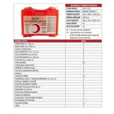 Nulife İlk Yardım Çantası Ultra-126 Parça Duvara Monte Plastik